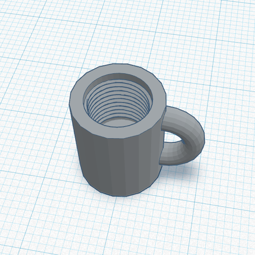 Coffee Cup Tire Valve 3D model