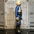 <9 oe ‘omen 3: “ areas BLUE SNAGGLETOOTH, SNIVVIAN X-WING PILOT, VINTAGE CUSTOM STAR WARS ACTION FIGURE, KENNER 3.75", CANTINA ALIEN PATRON, 5 POA, 1/18