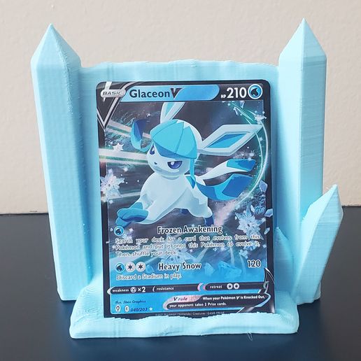 Water and Ice Pokemon Card StandFree STL File for 3D printingCults
