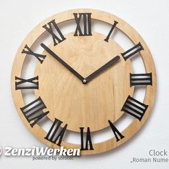 81f5c688785c54e4e6d45e500a89198b_display_large.jpg Бесплатный STL файл Clock Face "Roman Numerals" cnc/laser・3D-печатная модель для скачивания