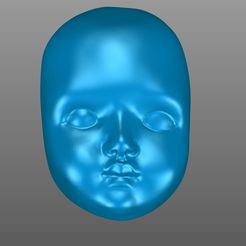 1.jpg Fichier STL le visage de la poupée・Plan pour impression 3D à télécharger