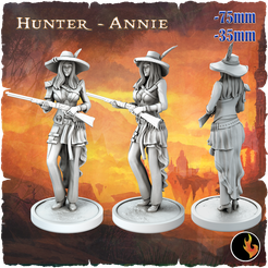 Annie.png 3D file Annie - Dark Fantasy Minis・3D printer design to download