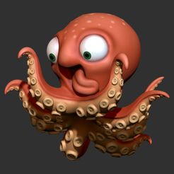 9a.jpg Archivo OBJ Lindo kraken・Objeto imprimible en 3D para descargar