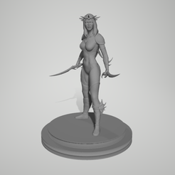1.png STL-Datei Warrior Queen・Vorlage für 3D-Druck zum herunterladen