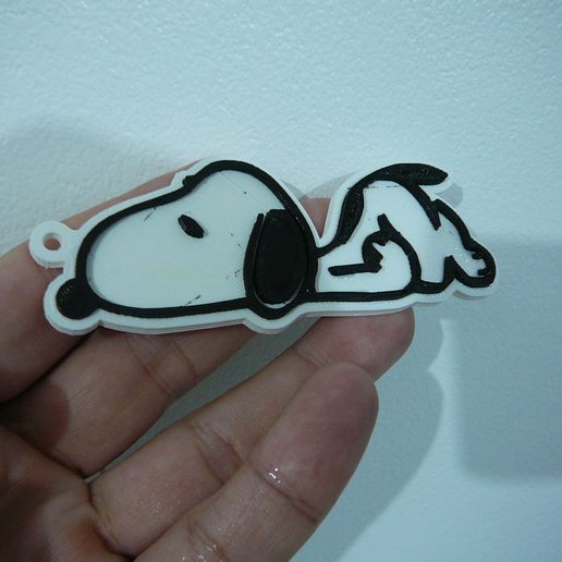 P1090044.JPG Free STL file Snoopy Sad locksmith - Chaveiro - keychain・3D printable model to download, fabiomingori
