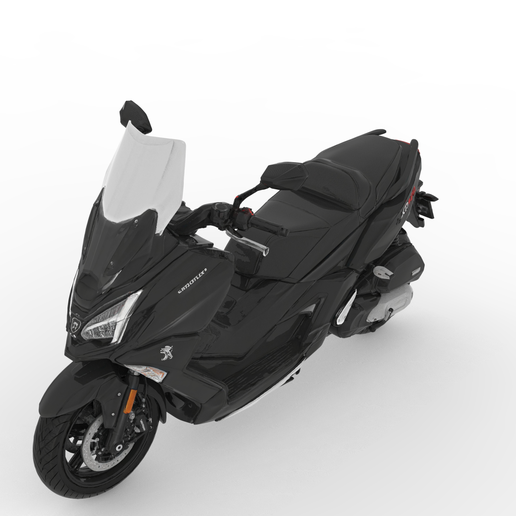 Peugeot XP400 GT 2023 Adventure Scooter – Detailed Miniature Model for Display & Easy Printing