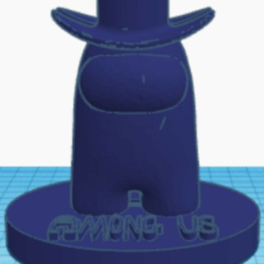 Among Us Cowboy Hat - Charging Dock - 3D model önizlemesi