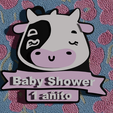 untitled.png Baby Shower Cow Keychain