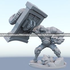 STL file illaoi 3D Print Model from League of Legends 🎲・3D