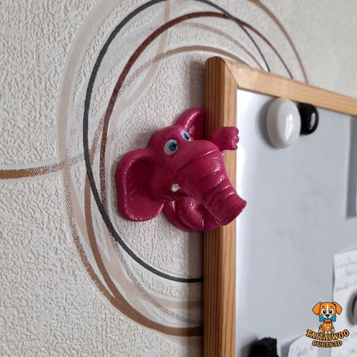 elephant-rose-coucou-4.jpg Éléphant rose 1 - Décoration Murale et Bord d'Écran