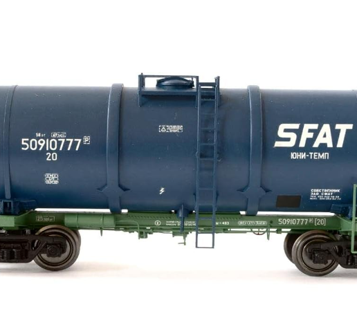 SFAT-1.png UNI Temp SFAT Gasoline Tank Car N Scale HO Scale & Kids HO Scale