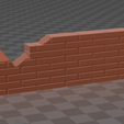 3D-Builder-23.06.2022-0_32_34.png Brick wall / Damaged brick wall + debris (battlefield accessory for tabletop)