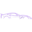2019 c7 zr1.stl Wall Silhouette: Chevrolet Set
