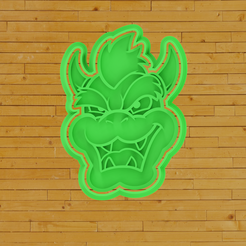 untitled.png STL file COOKIE CUTTER Bowser・3D printer model to download