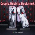 RabbitCults.png Couple romantique de lapins - Signets Hueforge