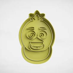 push-diseño.png 3D file Girl's head five nights at freddy's・3D printing design to download