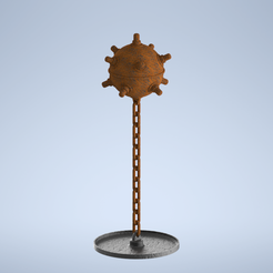 Naval-Mine-Assembly-Chain-Closed.png STL file Submarine Naval Mine - Aquarium Decoration・3D printable design to download