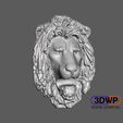 LionHead.jpg Lion Head Wall Hanger (Sculpture 3D Scan)