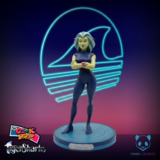 🌊 Octavia - TigerSharks (Rankin/Bass) | 3D Model for STL Printing