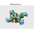 04-MRH-Head-Assy01.jpg STL file Main-Rotor-Head, for Helicopter, Fully Articulated Type・3D printer design to download