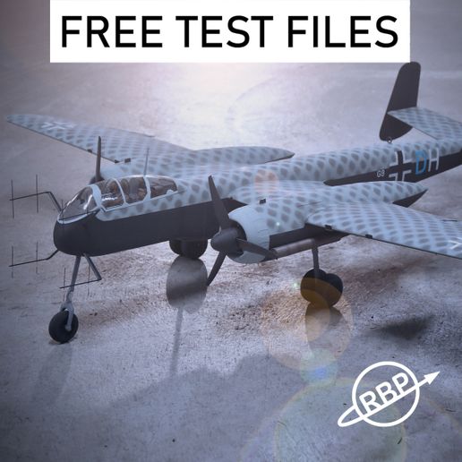 Heinkel He-219 "uhu", 1200mm scale rc model, free manual/test files 3D model