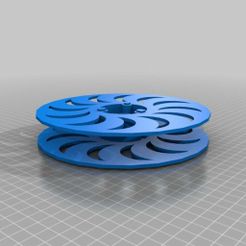 flywheel_hub-12-06-13.jpg Free STL file flywheel hub・Model to download and 3D print