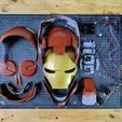 IronMan_paint2.jpg Iron Man Helmet, Articulated, Wearable