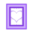 _Lover_Frame.stl Large Heart Frame  3D printable Romantic Décor