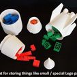 lego-parts.jpg 'ROCKETZ'... Interlocking Storage Stages and Fun Model