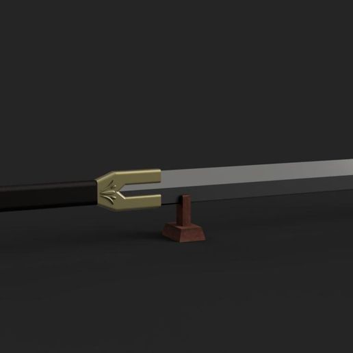 Kisuke-Urahara's-Zanpakuto-Full-Render.jpg Bleach - Kisuke Urahara Benihime Shikai Zanpakuto