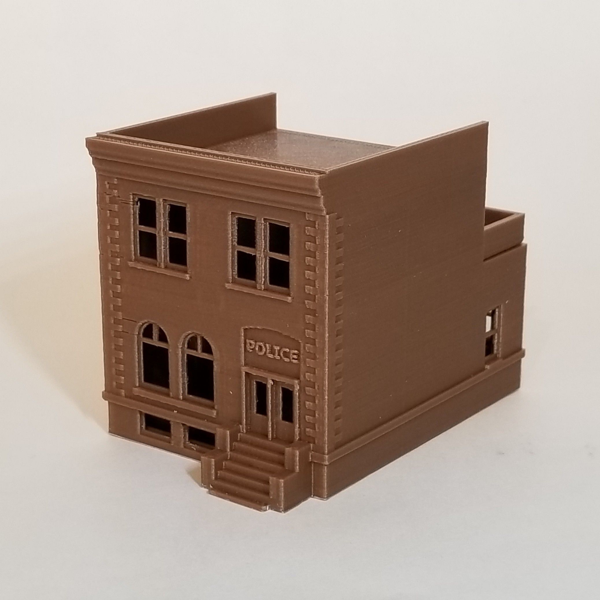 2019-02-26 11.05.20-2.jpg 3D file PREMIUM N Scale Rural Town Police Station (#6 of 7 in set)・3D printable model to download, MFouillard
