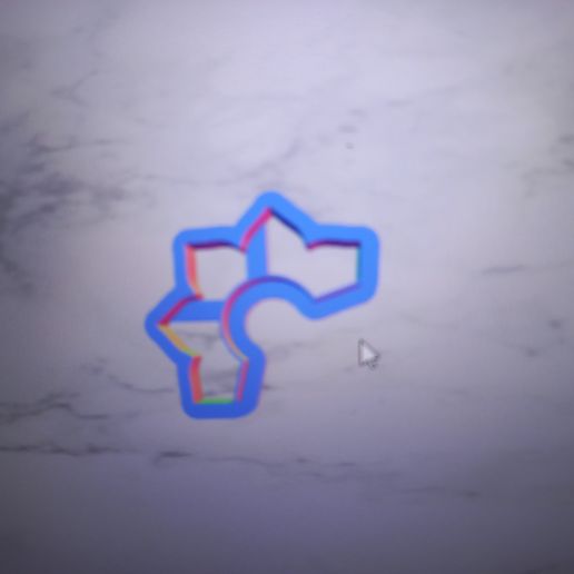 Half Sun/Sunflower clay earring cutter 3D model