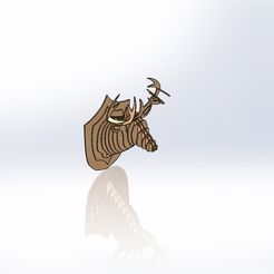 2.jpg Free 3D file DEER CNC WALL ART DECOR FREE, 3D MODEL CNC, WOOD CNC FREE, DOWNLOAD 3D FREE・3D printable model to download