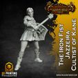 Iron-fist-jazzeira.jpg The Iron Fists - Cultists of Kane - Set of 11 (32mm scale, Pre-supported miniature)
