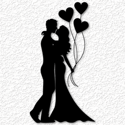 project_20230414_1930497-01.png Couple Love Dance anniversary wall art Wedding Cake Topper