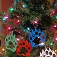 20231106_184614_HDR.jpg Bear Paw Print Christmas Ornament