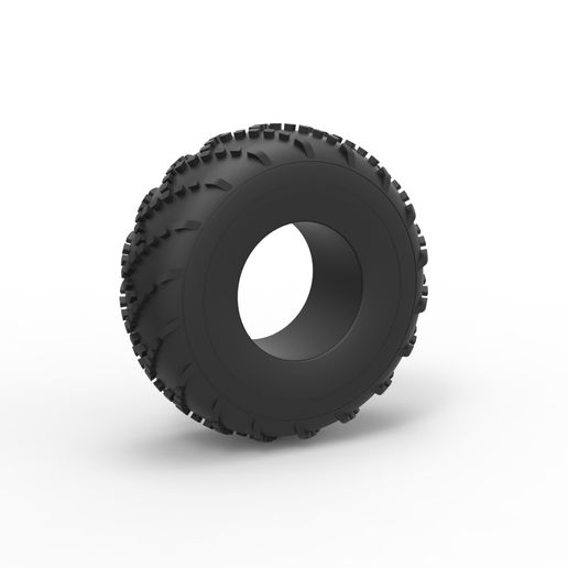 Diecast low pressure tire Scale 1 to 25 3D model