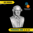 Immanuel-Kant-Personal.png 3D Model of Immanuel Kant - High-Quality STL File for 3D Printing (PERSONAL USE)