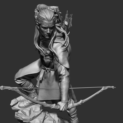 🧝 Legolas - El señor de los anillos・Archivo STL para Impresión 3D・Cults