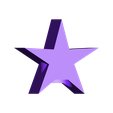 star.stl Desktop Christmas Tree with LED star
