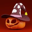 Pumpkin-0000.jpg Halloween Pumpkin Hat 3D Print Model