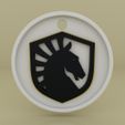 01.jpg Archivo OBJ Llavero con logotipo de Team Liquid・Objeto imprimible en 3D para descargar