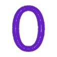 zero.stl Elegant Chiseled Font Alphabet and Numbers (40 3d models)