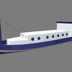 Low_Poly_Boat_04_Render_01.png Fichier STL Bateau Low Poly // Design 04・Design pour imprimante 3D à télécharger
