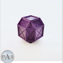 003.jpg Free 3D file HEXABOX - MAGNETIC BOX WITH OVERHANGS AND BRIDGES.・3D printer model to download