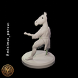karate1.png Karate reversed Centaur - miniature for 3D printing - 30mm scale