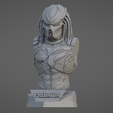 1.png PREDATOR ULTRA-DETAILED SUPPORT-FREE BUST 3D MODEL