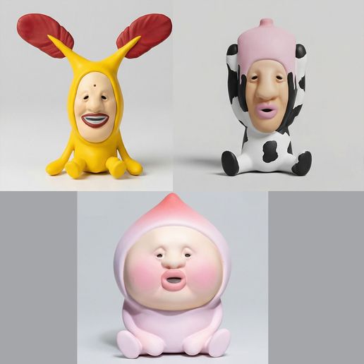 Japanese Mascot Collection - 3 STL Figure Pack 1.2