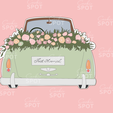 Untitled_Artwork-29.png Just Married Wedding Car Cookie Cutter