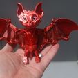 Figurine articulée en forme de chauve-souris, corps imprimé sur place, tête encliquetable, mignonne-flexi